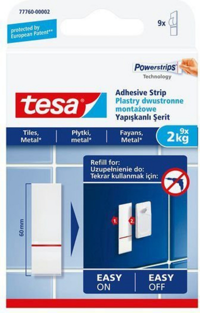 Shirita montimi vetëngjitës Tesa (H7776002), 9 copë