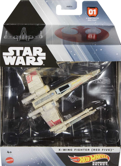 Lodër anije kozmike Hot Wheels Star Wars Starships Select, metal, me bazë për ta vënë në vitrinë, shumëngjyrëshe