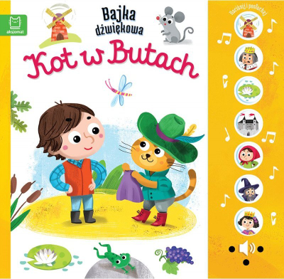 Libër zanor përralle “Puss in Boots”, interaktiv, shumëngjyrësh