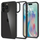 Kuti mbrojtëse Spigen Crystal Hybrid për iPhone 15 Pro Max, 6.7", e zezë/transparente
