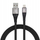 Kabllo USB Lightning Blue Star Premier, 1.2m, 2.4A, USB 2.0, e zezë
