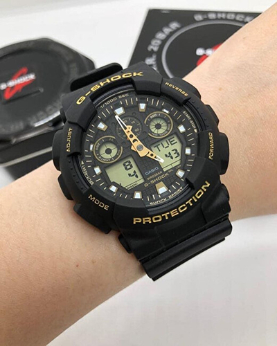 Orë për meshkuj Casio G-SHOCK GA-100GBX-1A9ER, e zezë