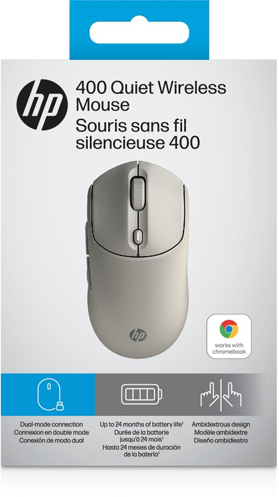 Maus wireless HP 400 Quiet, i qetë, Maple
