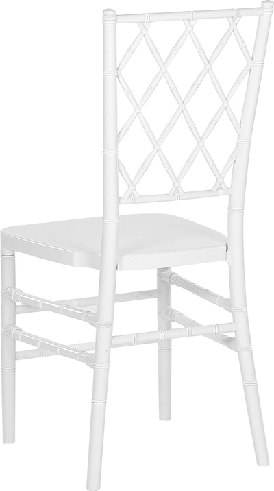 Set karrigesh për ngrënie, 2 copë, material plastik, shpinore me rrjetë, të bardha