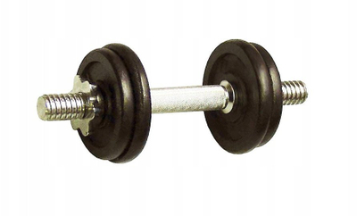 Hantel rregullues Kubisport, 7 kg, 25 mm, gri
