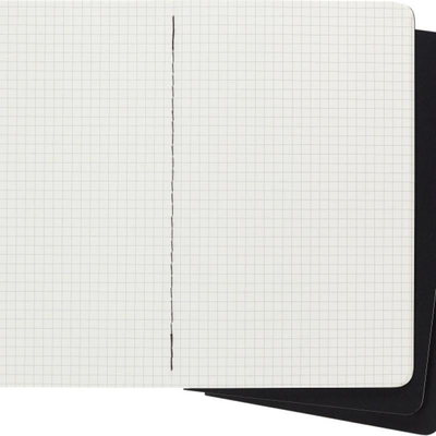 Set fletore Moleskine Cahier Journals L, 13x21cm, me katrorë, 80 faqe, të zeza