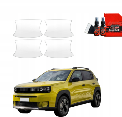 Set film mbrojtës doreze GRIZZ, 4in1, Fiat Grande Panda 2025-2026, transparent