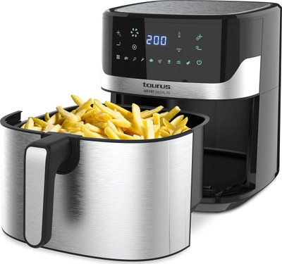 Fritezë me ajër Taurus Air Fry Digital 7S, 6.5L, 1600W, e zezë inoks