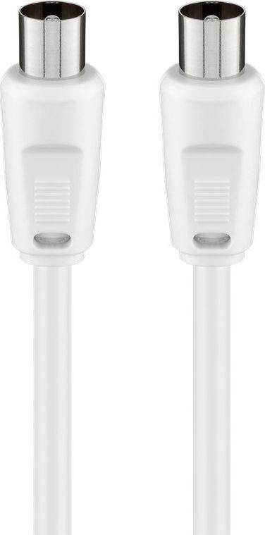 Kabllo zgjatuese antene Wentronic Goobay, IEC F në IEC M, 5 m, e bardhë