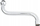 Pipë bide Hydroland SPOUT S, 3/4", 130mm, krom