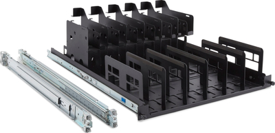 Set montimi rack HP Z2 Mini G9 Rail Kit, për workstation HP Z2 Mini, metalik, i zi