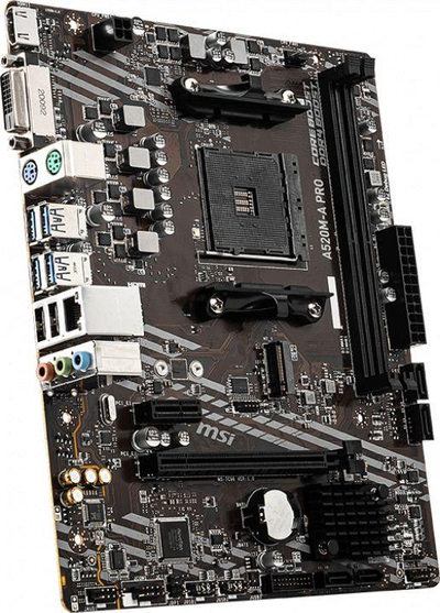 MSI A520M-A PRO AM4 Micro ATX Матична Плоча