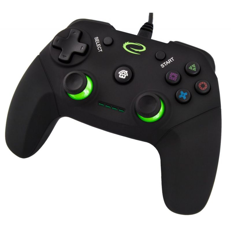 Gamepad Esperanza Vanquisher GX550, me kabllo USB, dridhje, i zi