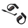 Kufje sportive OpenRock Link 20, ANC, 13h wireless, të zeza