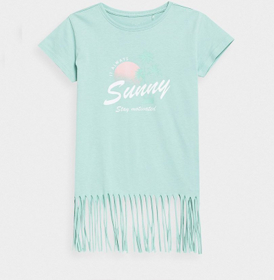 Bluzë gocash 4F Sunny, me fruda, jeshile mint