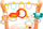 Музичка одалка Toyz Colors 2 во 1, подлога за игра, шарена