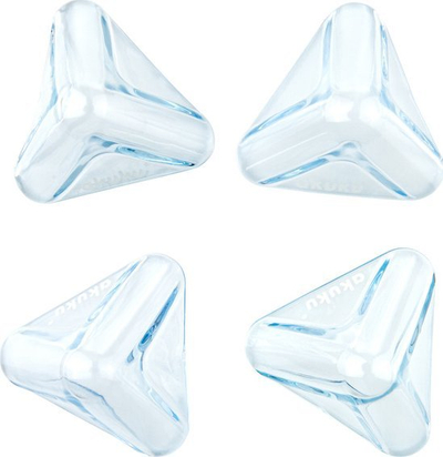 Mbrojtëse qosheje Akuku A0652, set 4 copë, silikon transparent