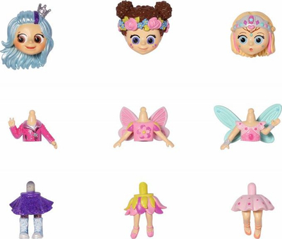 Lodër mini goca Zapf Lil Snaps Dolls Sidekick S2, set me 36 copë, shumëngjyrëshe