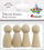 Figurina loje Titanum Wooden Pawns, set 4 copë, 42 mm, dru natyral