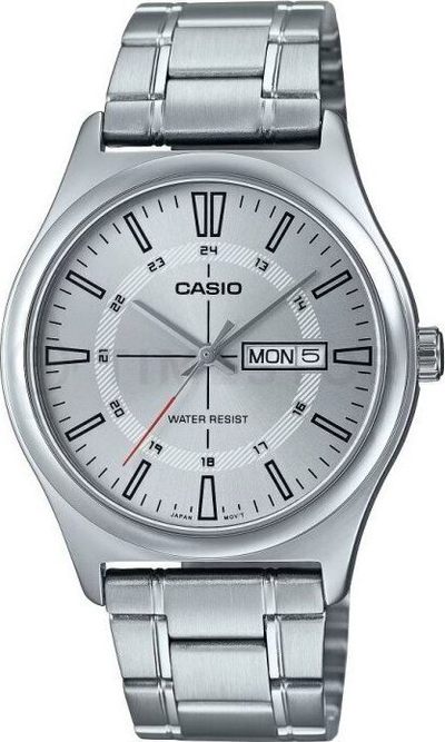 Orë dore Casio MTP-V006D-7C, analog, çelik inox, argjend