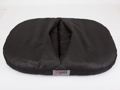 Shtrat qeni Reedog Mattress Round L, i butë, i zi