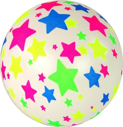 Top gome Leantoys Rubber Ball, 22 cm, i bardhë