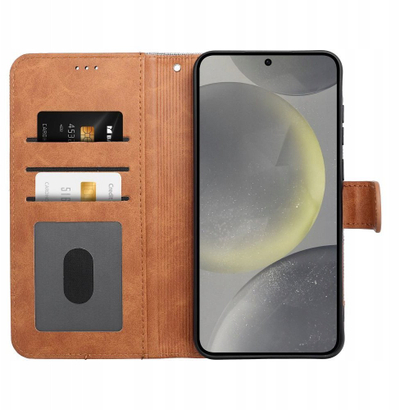 Кожна навлака за книга за телефон Xiaomi Redmi 14C, џинс, со капак за затворање, сина
