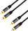 Kabllo audio LogiLink CA1209, RCA 2x2, 10m, e zezë