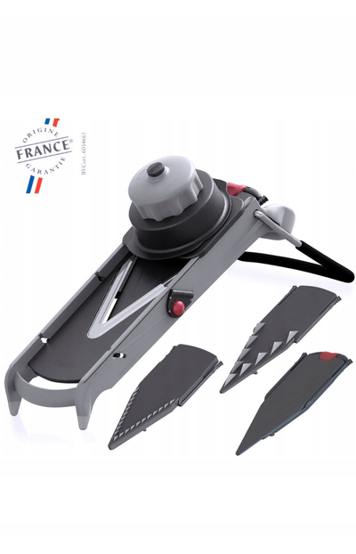 Кујнска мандолина De Buyer Viper Julienne, 4-10mm, професионална, сребрена