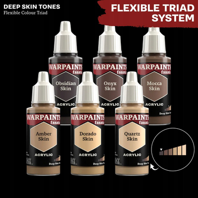 Ngjyrë akrilike The Army Painter Warpaints Fanatic Obsidian Skin, 18 ml, për miniatura