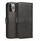 Këllf telefoni PhoneLook Leather Flip Case për Samsung Galaxy S25, mbyllje magnetike, e zezë