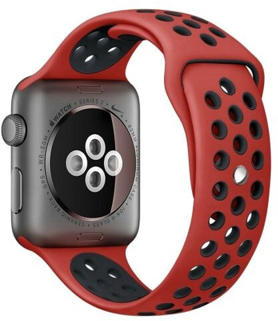 Rrip për orë të mençur Wotchi Apple, i kuq/zi, 38/40 mm