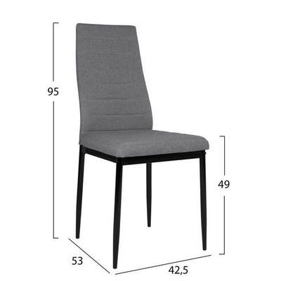 Set ngrënieje 5-pjesësh 110×70×75,5 cm (HM10355), gri