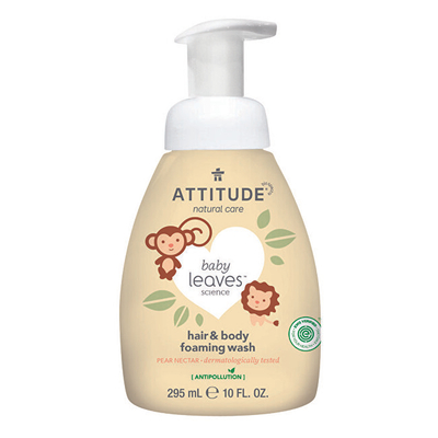 Shampon për dush Attitude Baby Leaves, 295 ml