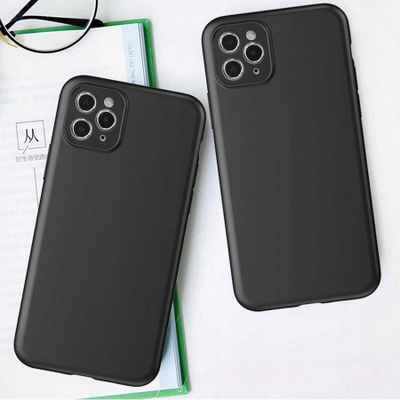 Kapotë telefoni Hurtel për Realme GT Neo 5 dhe GT3, silikon i hollë TPU, e zezë