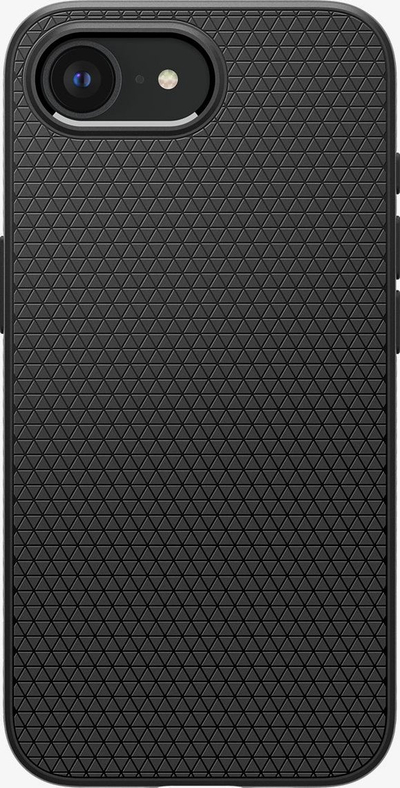 Mаска за телефон Spigen Liquid Air MagSafe за iPhone 16e, TPU, со Air Cushion, црна мат