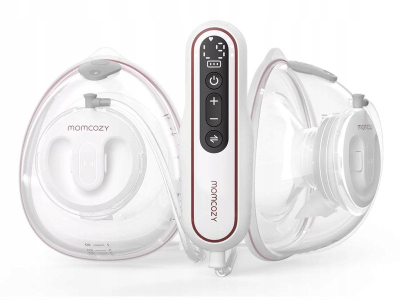 Pompa gjiri Momcozy V2 Hands Free, e veshshme, shumë e lehtë, e bardhë