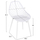 Karrige polipropileni Lio 52x53x82Hcm (HM9524.11), bardhë