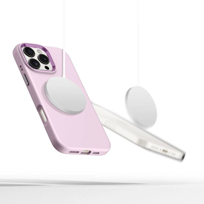Kapotë telefoni Tech-Protect Silicone Pure MagSafe për iPhone 16 Pro, silikon, Pink Pearl