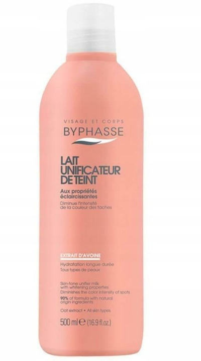 Qumësht trupi Byphasse Lait Unificateur De Teint, ekstrakt tërshëre, 500 ml