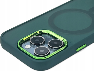 Mbulesë MagSafe Fashion Case për iPhone 16 Pro, TPU, mat, jeshile e errët
