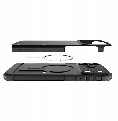 Mbrojtëse telefoni Spigen Tough Armor T MagSafe për iPhone 17 Pro Max, e zezë