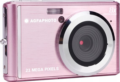 AgfaPhoto DC5200 Компактна Камера, 21MP, Розева