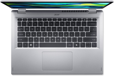 Laptop Acer Aspire Go Spin 14 AGSP14-31PT-338B, 14" Touch, Core 3, 16GB RAM, 512GB SSD, ngjyrë argjendi
