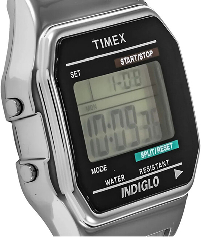 Orë dore për burra Timex Classic T78582, argjendtë/gjelbër