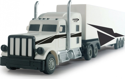 Kamion lodër me telekomandë Jamara RC Container Truck 1:16, 2.4GHz, për kalamaj 6+, i bardhë