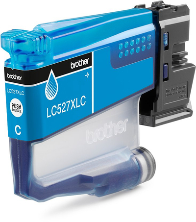 Patronë boje Brother LC-527XLC, kapacitet i lartë, cyan