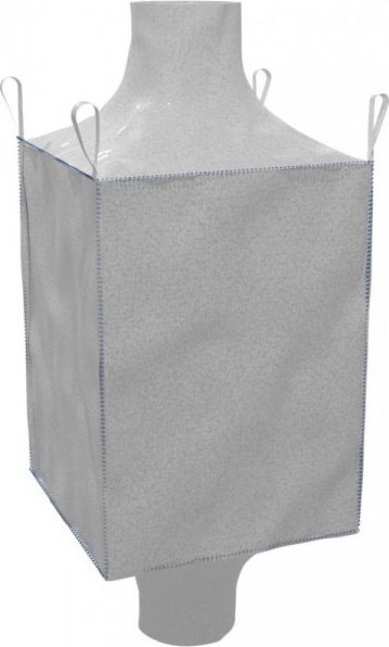 Thes industrial Big Bag, 90×90×90 cm, 1000 kg, me grykë mbushjeje dhe shkarkimi