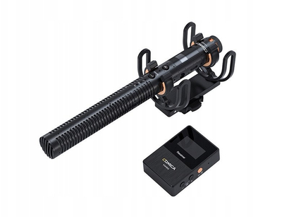 Mikrofon pa tela Comica Supercardioid Condenser Shotgun, 2.4G, i zi