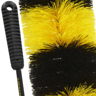 Furçë Dunlop për pastru llantat, Ø9.5cm, 46cm, e verdhë me të zezë